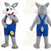 Wolf Mascot Costume for Adults Custom Logo Party Character Suit