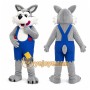 Wolf Mascot Costume for Adults Custom Logo Party Character Suit