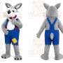 Wolf Mascot Costume for Adults Custom Logo Party Character Suit