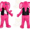 Elephant Mascot Costume for Adults Custom Logo Party Character Suit