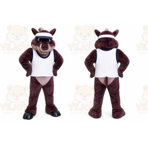 Boar Mascot Costume for Adults Custom Logo Party Character Suit