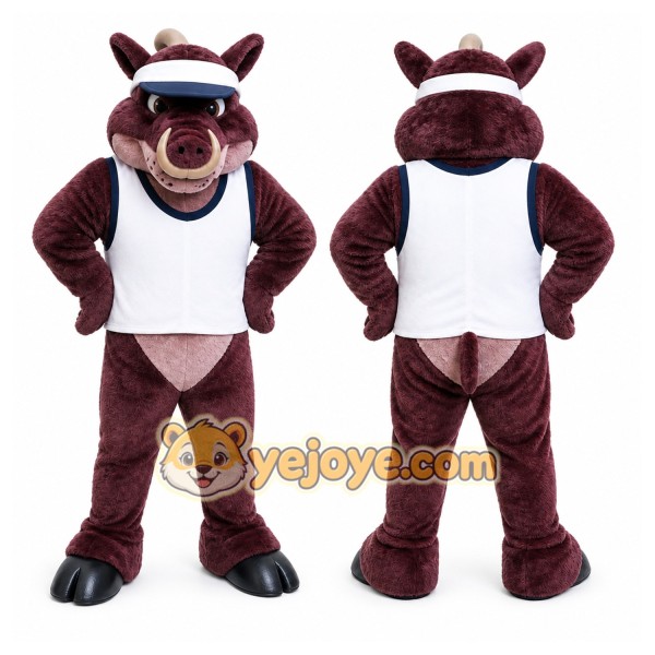 Boar Mascot Costume for Adults Custom Logo Party Character Suit