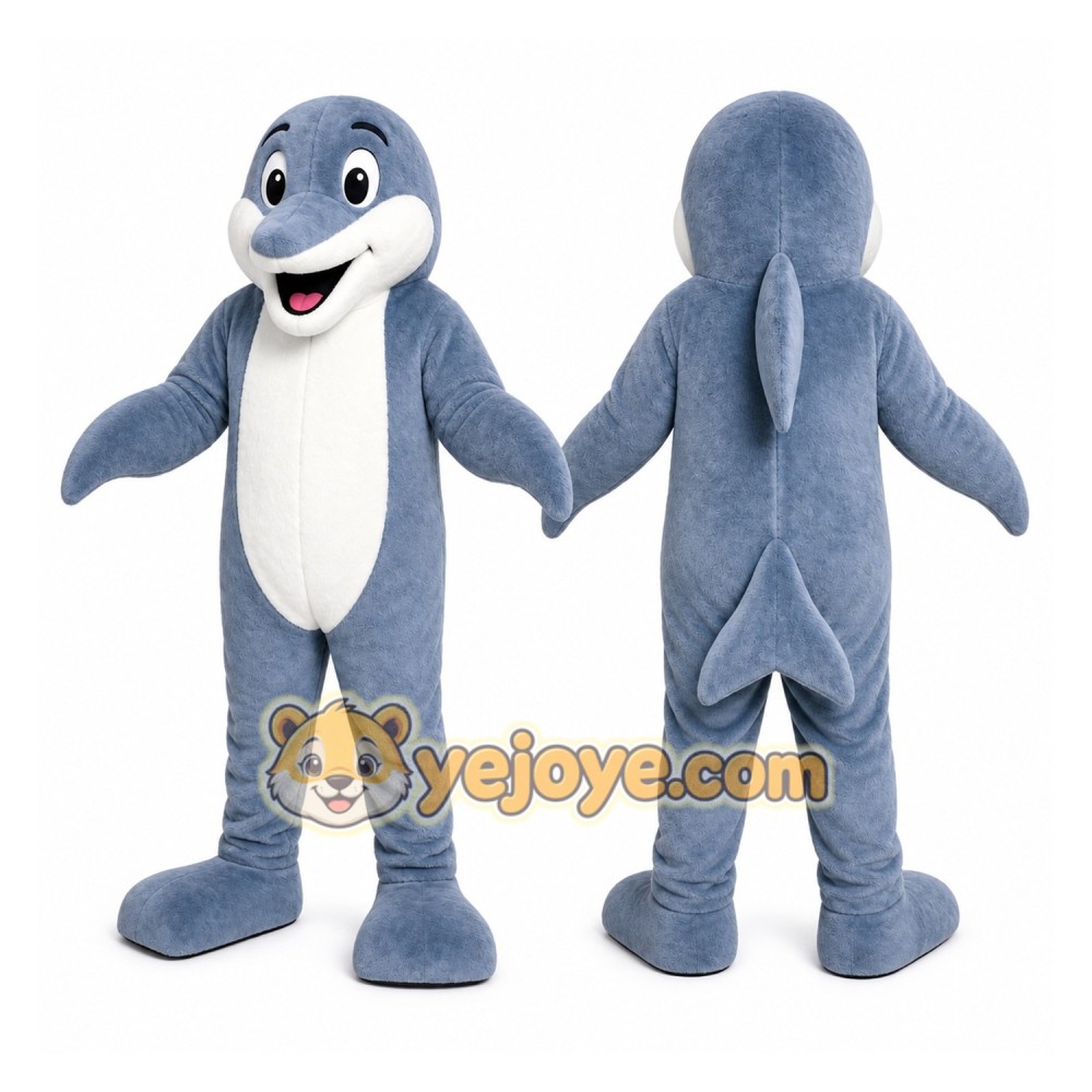 Dolphin Mascot Costume for Adults Custom Logo Party Character Suit