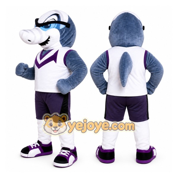 Shark Mascot Costume for Adults Custom Logo Party Character Suit