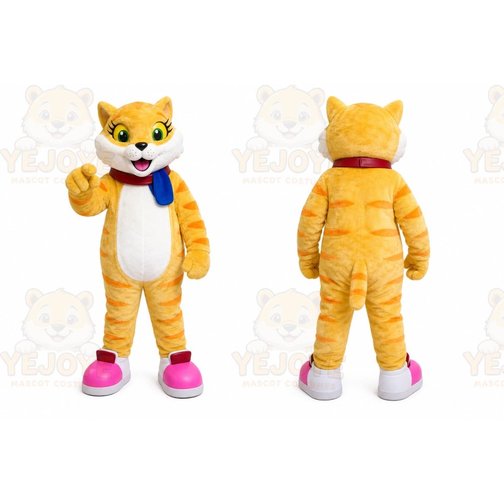 Cat Mascot Costume for Adults Custom Logo Party Character Suit