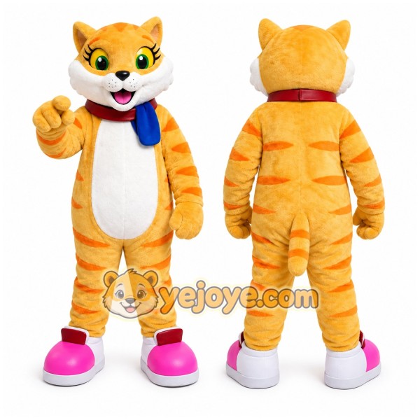 Cat Mascot Costume for Adults Custom Logo Party Character Suit