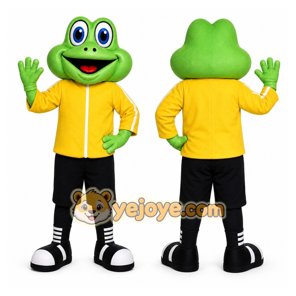 Frog Mascot Costume for Adults Custom Logo Party Character Suit Frog Mascot Costume for Adults Custom Logo Party Character Suit