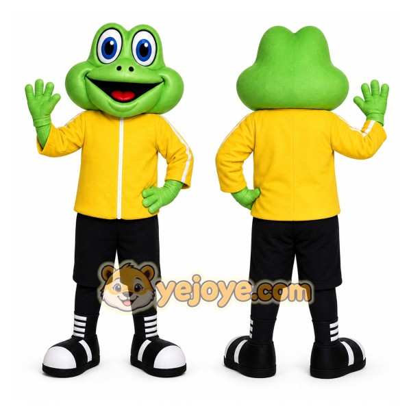 Frog Mascot Costume for Adults Custom Logo Party Character Suit