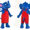 Elephant Mascot Costume for Adults Custom Logo Party Character Suit