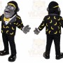 Monkey Mascot Costume for Adults Custom Logo Party Character Suit