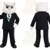 Cat Mascot Costume for Adults Custom Logo Party Character Suit