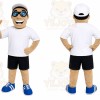 Boy Mascot Costume for Adults Custom Logo Party Character Suit