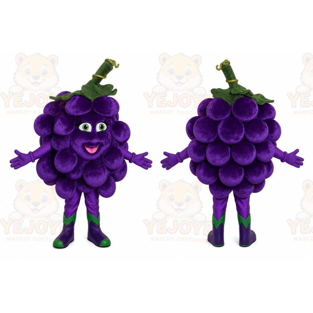 Grape Mascot Costume for Adults Custom Logo Party Character Suit