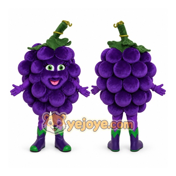 Grape Mascot Costume for Adults Custom Logo Party Character Suit