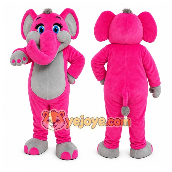 Elephant Mascot Costume for Adults Custom Logo Party Character Suit
