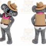 Koala Mascot Costume for Adults Custom Logo Party Character Suit