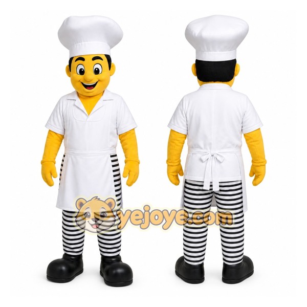 Chef Mascot Costume for Adults Custom Logo Party Character Suit