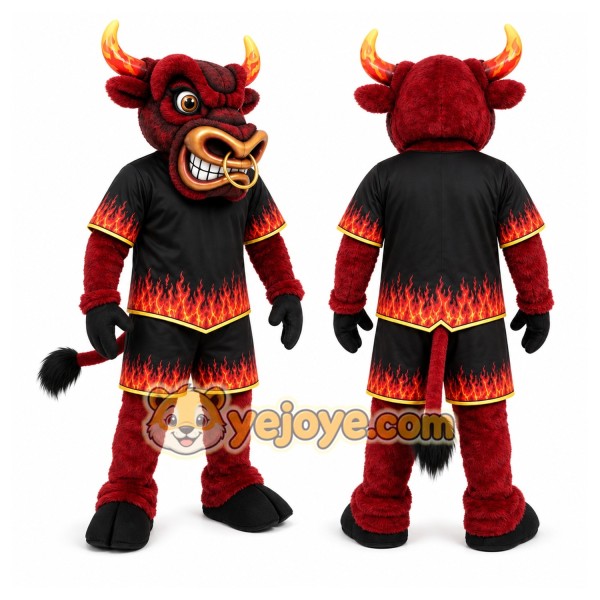 Bull Mascot Costume for Adults Custom Logo Party Character Suit