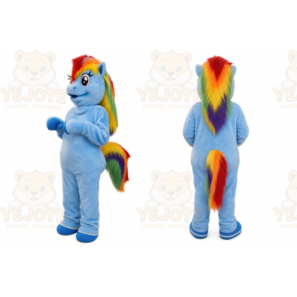 Pony Mascot Costume for Adults Custom Logo Party Character Suit