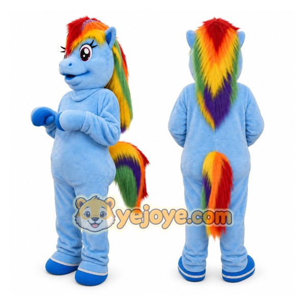 Pony Mascot Costume for Adults Custom Logo Party Character Suit