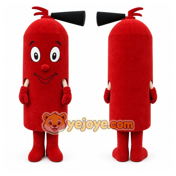 Fire Extinguisher Mascot Costume for Adults Custom Logo Party Character Suit