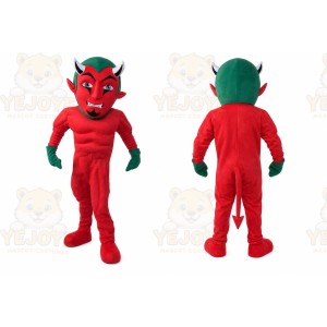 Devil Mascot Costume for Adults Custom Logo Party Character Suit