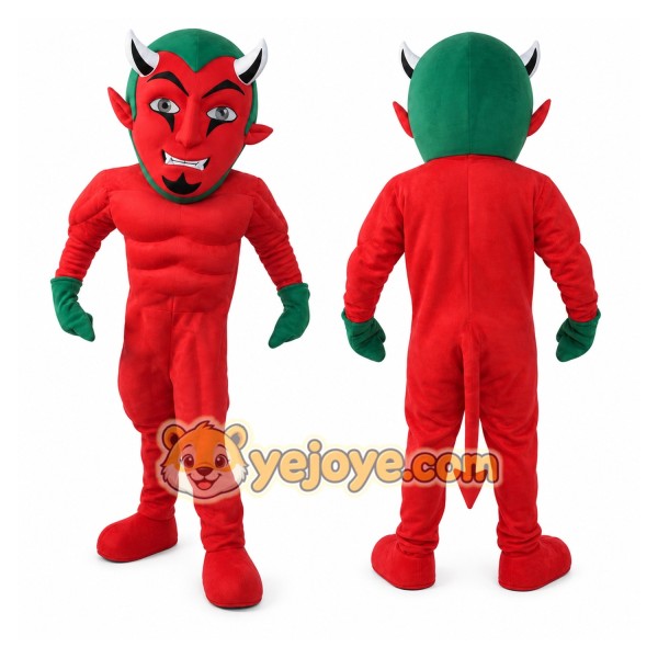 Devil Mascot Costume for Adults Custom Logo Party Character Suit