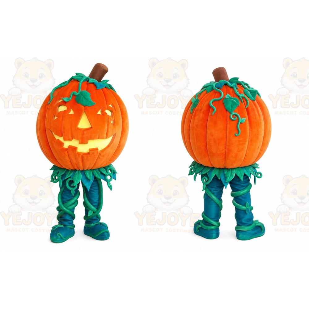Pumpkin Mascot Costume for Adults Custom Logo Party Character Suit