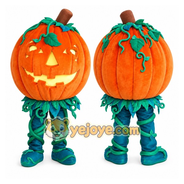 Pumpkin Mascot Costume for Adults Custom Logo Party Character Suit