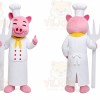 Pig Mascot Costume for Adults Custom Logo Party Character Suit