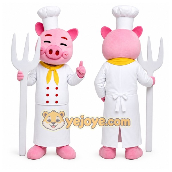 Pig Mascot Costume for Adults Custom Logo Party Character Suit