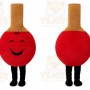 Ketchup bottle Mascot Costume for Adults Custom Logo Party Character Suit