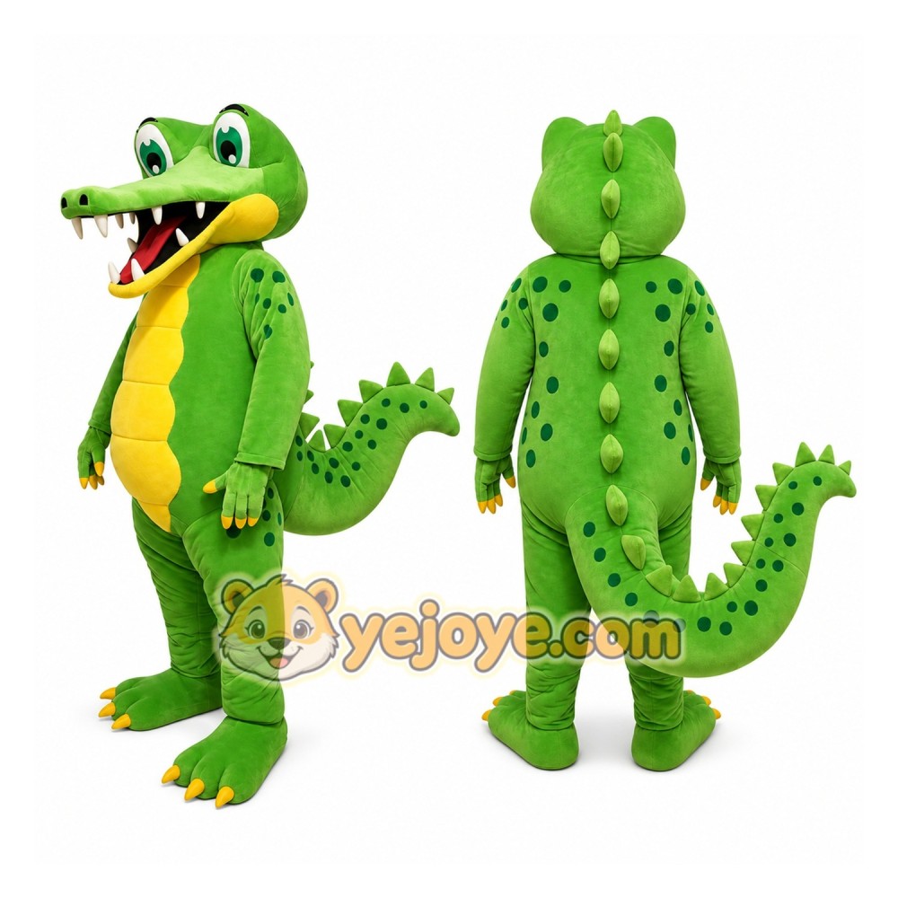 Crocodile Mascot Costume for Adults Custom Logo Party Character Suit Crocodile Mascot Costume for Adults Custom Logo Party Character Suit