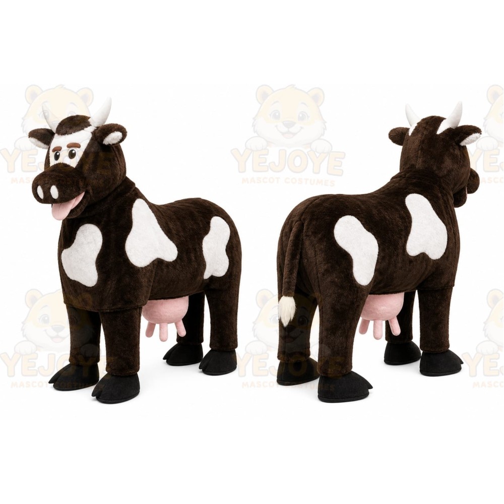 Cow Mascot Costume for Adults Custom Logo Party Character Suit