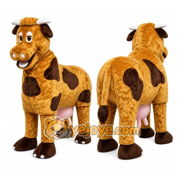 Cow Mascot Costume for Adults Custom Logo Party Character Suit