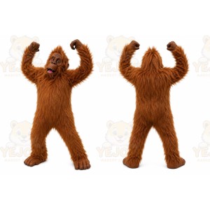 Monkey Mascot Costume for Adults Custom Logo Party Character Suit