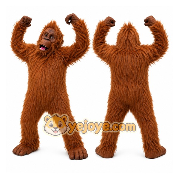 Monkey Mascot Costume for Adults Custom Logo Party Character Suit