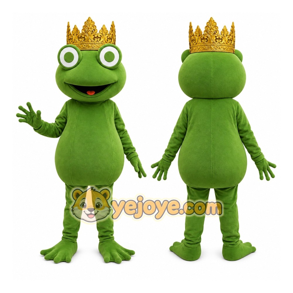 Frog Mascot Costume for Adults Custom Logo Party Character Suit