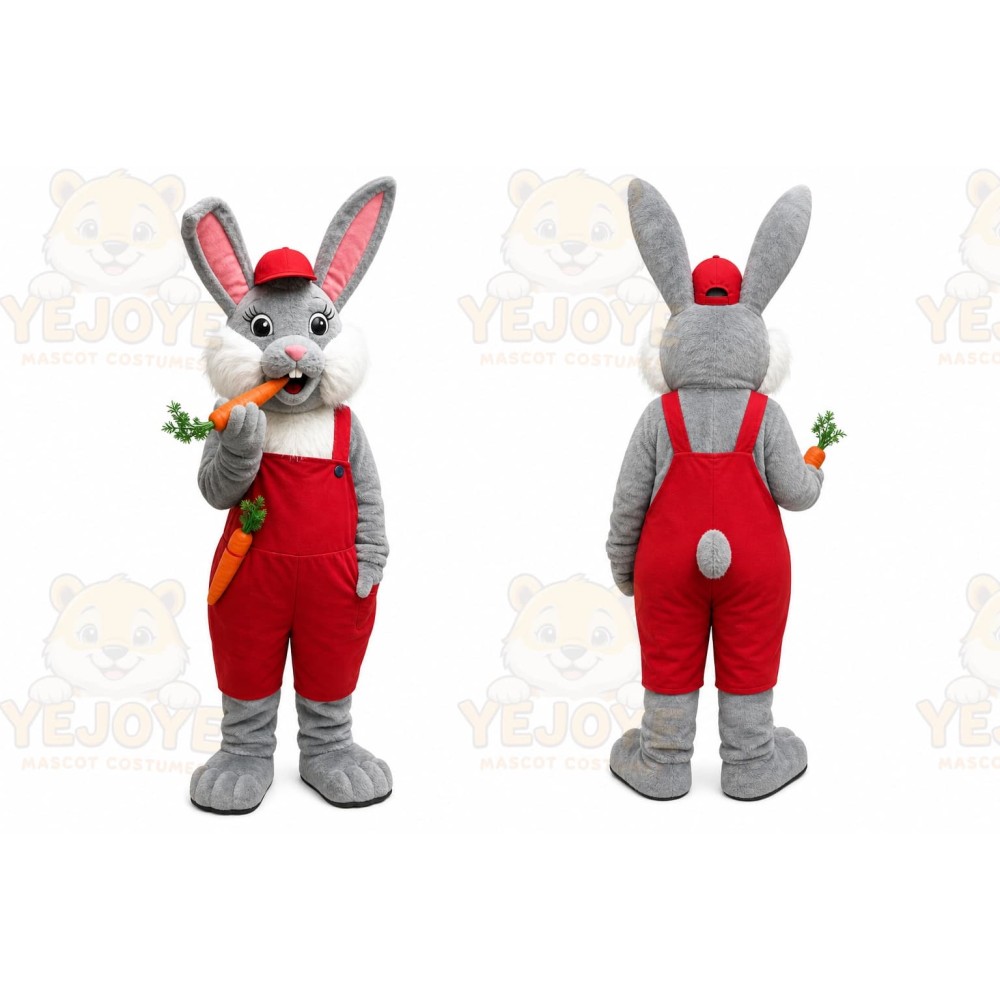 Rabbit Mascot Costume for Adults Custom Logo Party Character Suit