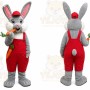 Rabbit Mascot Costume for Adults Custom Logo Party Character Suit