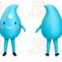 Drop Mascot Costume for Adults Custom Logo Party Character Suit