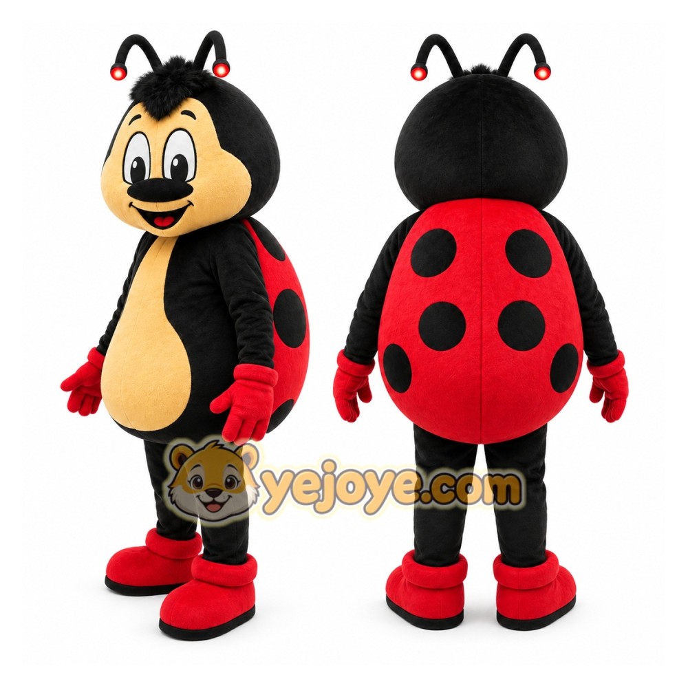 Ladybug Mascot Costume for Adults Custom Logo Party Character Suit Ladybug Mascot Costume for Adults Custom Logo Party Character Suit
