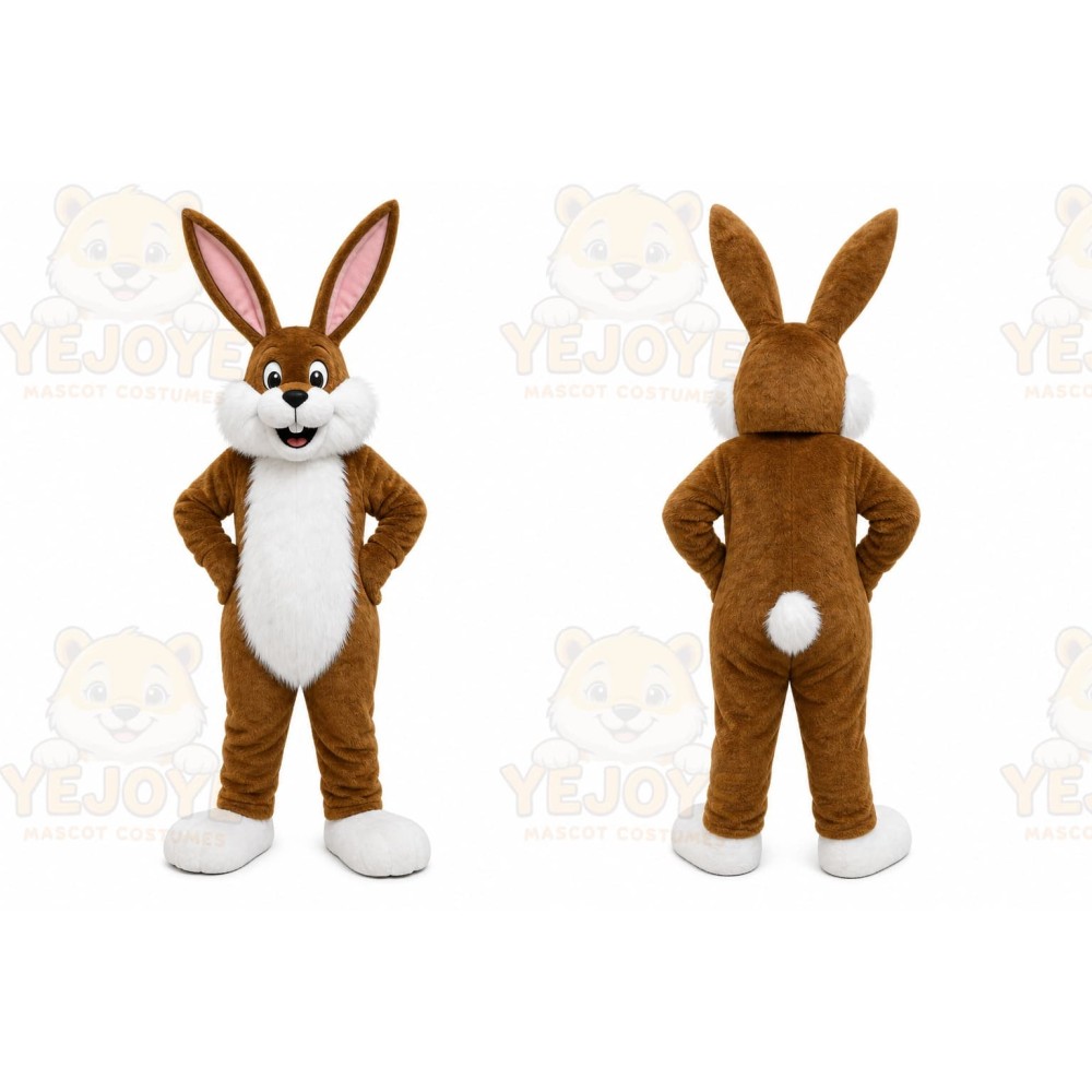 Rabbit Mascot Costume for Adults Custom Logo Party Character Suit