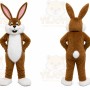 Rabbit Mascot Costume for Adults Custom Logo Party Character Suit