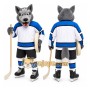 Wolf Mascot Costume for Adults Custom Logo Party Character Suit