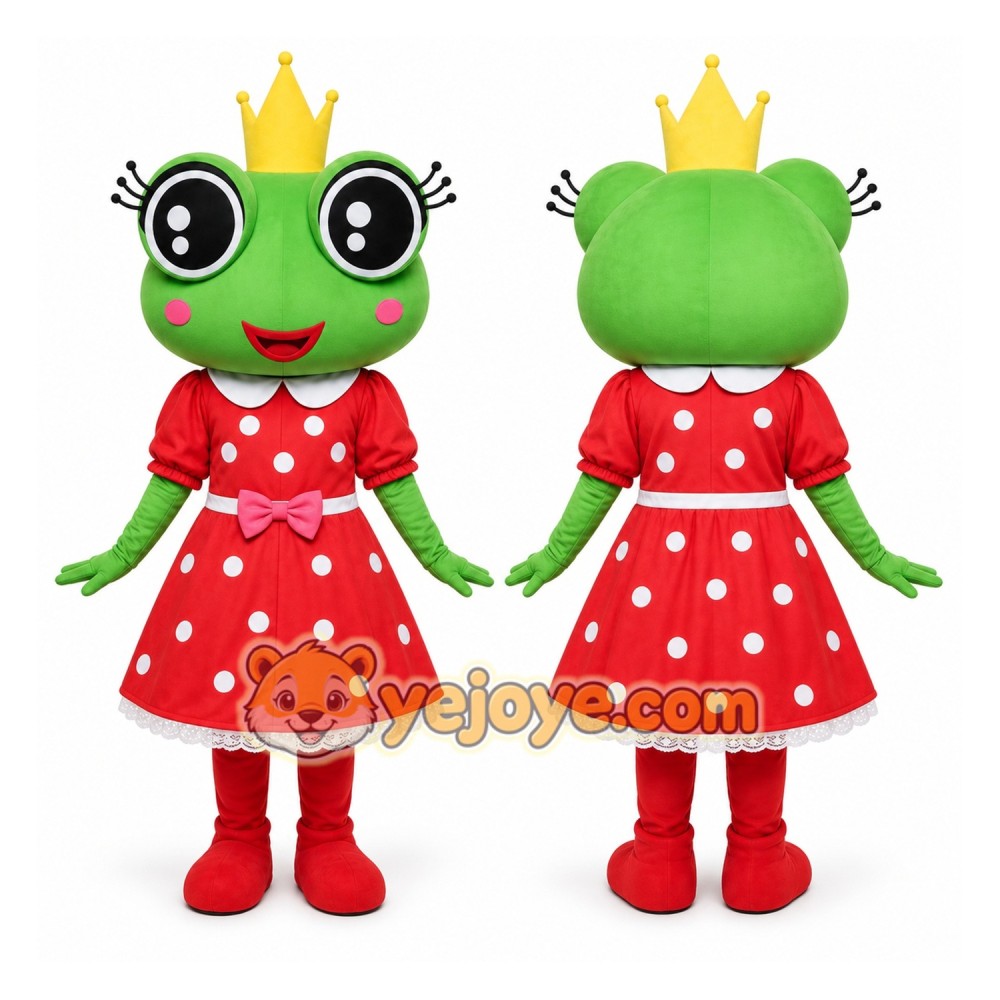 Frog Mascot Costume for Adults Custom Logo Party Character Suit Frog Mascot Costume for Adults Custom Logo Party Character Suit
