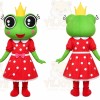 Frog Mascot Costume for Adults Custom Logo Party Character Suit