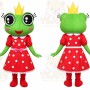 Frog Mascot Costume for Adults Custom Logo Party Character Suit