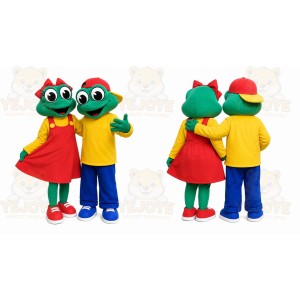 Frog Mascot Costume for Adults Custom Logo Party Character Suit