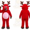 Reindeer Mascot Costume for Adults Custom Logo Party Character Suit